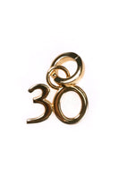 Thumbnail for Gold Plated 30 Birthday Charm