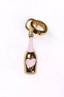 Thumbnail for Gold Plated Champagne Bottle Charm