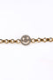 Crystal Happy Face Tennis Bracelet Gold