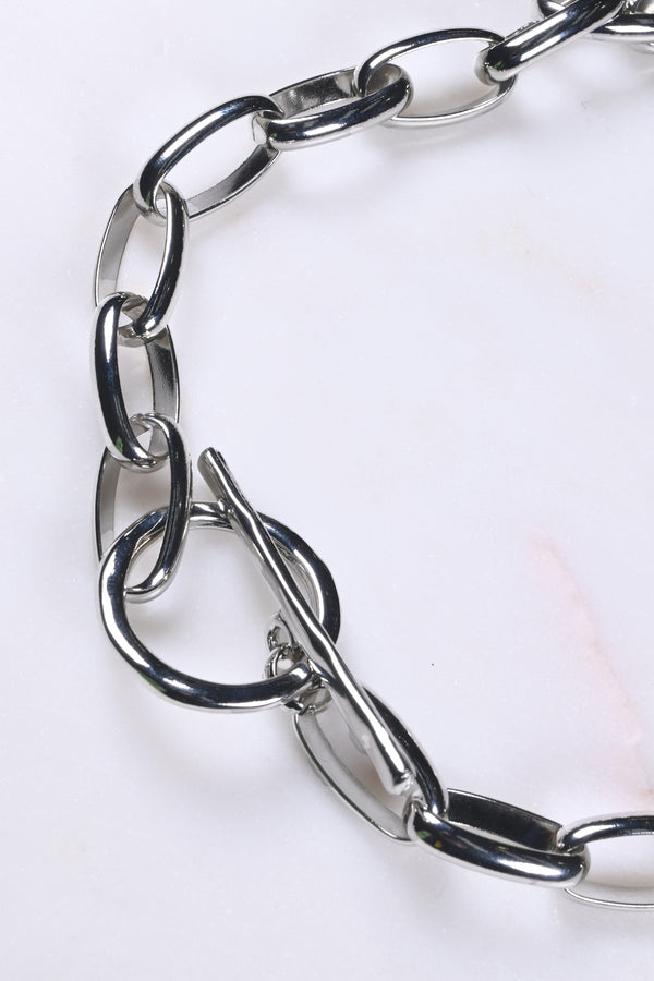 Silver Toggle Bar Chunky Choker Necklace Chunky T-bar Chain - Etsy | Chunky  choker necklace, Chunky choker, Custom silver jewelry