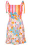 Floral Mykonos Cotton Linen Dress