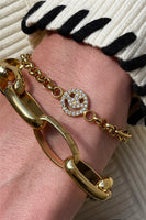 Thumbnail for Crystal Smiley Face Tennis Bracelet 