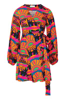 Thumbnail for Disco Groove Wrap Dress