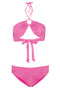 Pink Palm Bikini Top