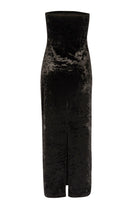 Thumbnail for Black Velvet Maxi Dress