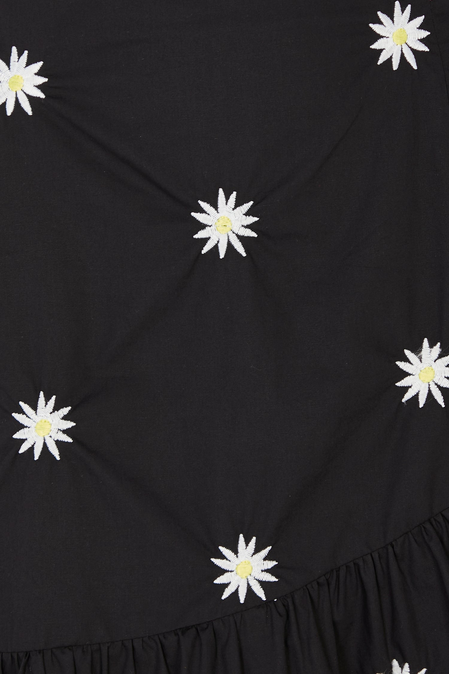 Black Daisy Mini Skirt