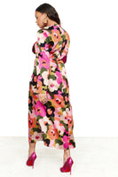 Thumbnail for Model wearing Winter Blossom Beau Dress standing facing away from the camera