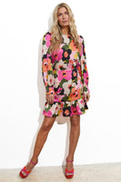 Thumbnail for Model wearing WInter Blossom Mini Dress standing facing the camera