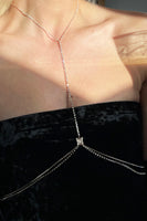Thumbnail for Model wearing Butterfly Body Chain standing facing the camera 