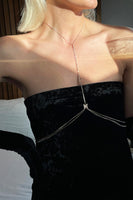 Thumbnail for Model wearing Butterfly Body Chain standing facing the camera 