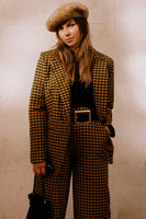 Thumbnail for Model wearing Check Blazer standing facing the camera 