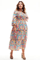Thumbnail for Model wearing Floral Lisa Dress standing facing the camera