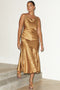 Gold Mya Dress With Gold Fleck