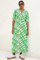 Thumbnail for Green Gloria Midi Dress
