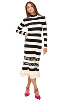 Thumbnail for Model wearing Love Ruffle Midi Dress standing facing the camera 