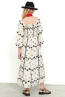 Thumbnail for Model wearing Mono Palm Jasmine Dress standing facing away from the camera 