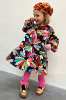 Thumbnail for Model wearing NFD Kids Patchwork Dress standing facing the camera