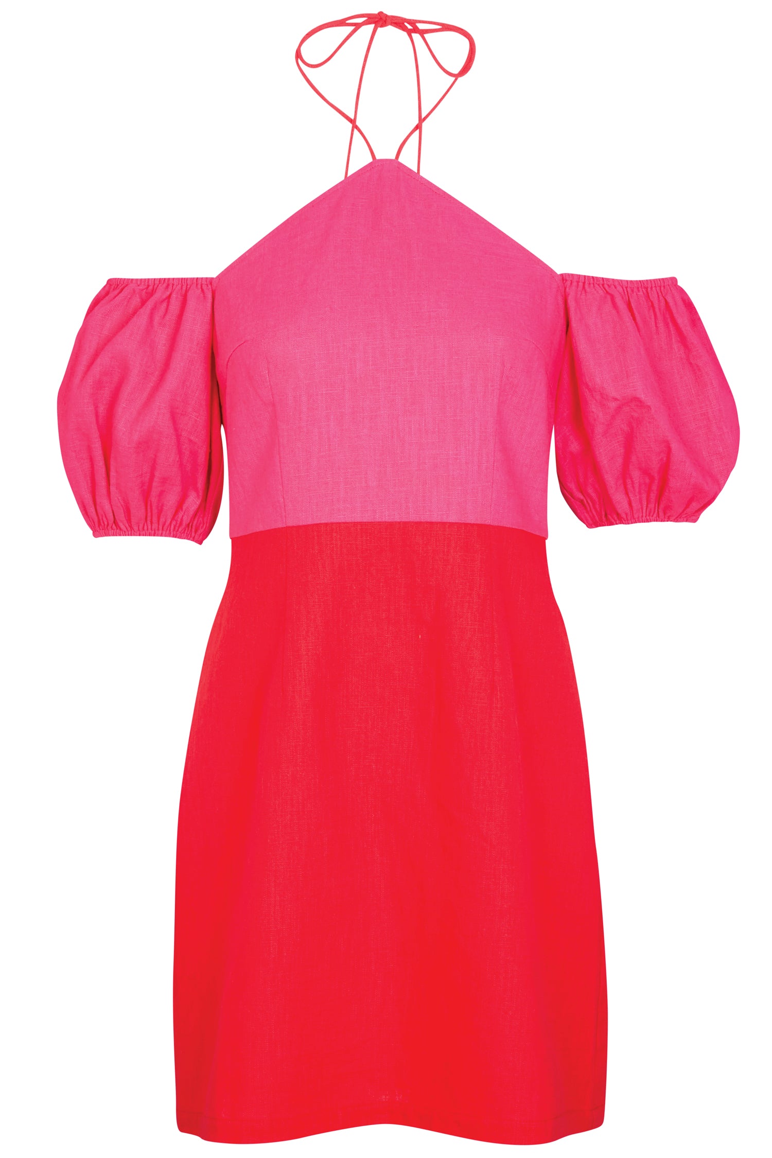 Red And Pink Rocco Dress