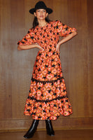 Thumbnail for Model wearing Red Rodeo Midi Dress standing facing the camera