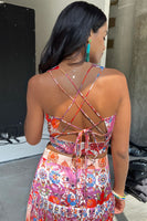 Thumbnail for Model wearing Seraphina Crop Top back shot