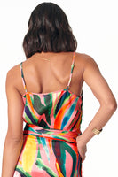Thumbnail for Model wearing Tropical Cami Top back shot