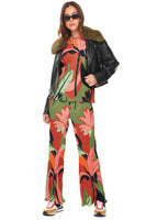 Thumbnail for Model wearing Winter Palm Plisse Trouser standing facing the camera