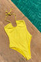 Yellow Palm Swimsuit
